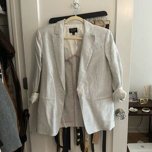 Jcrew collections linen blazer